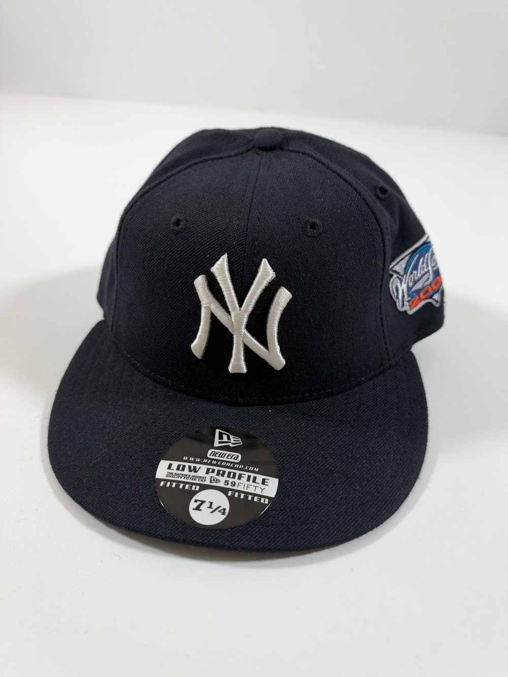 Vintage NY Yankees 2000 World Series Low Profile 5950 Fitted Hat 7 1/4 New Era
